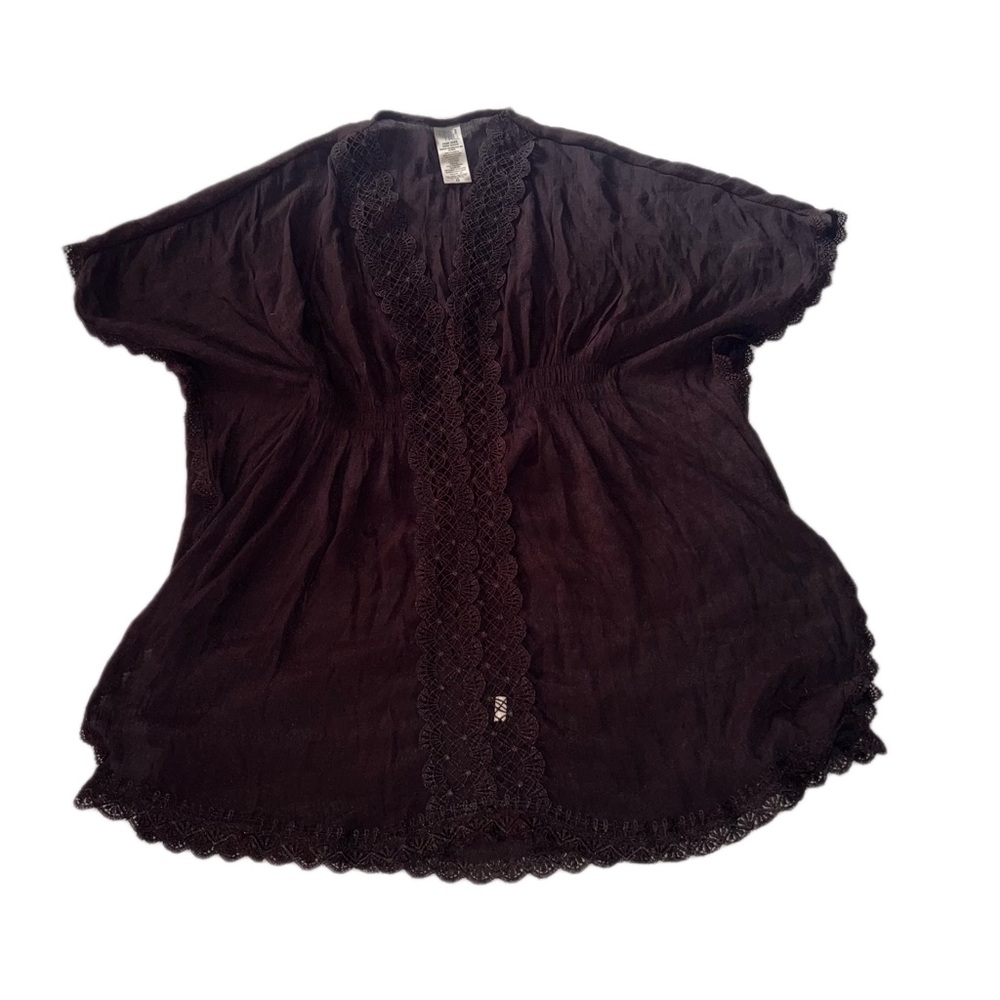 Black Beach Coverup Time & Tru Women’s One-Size